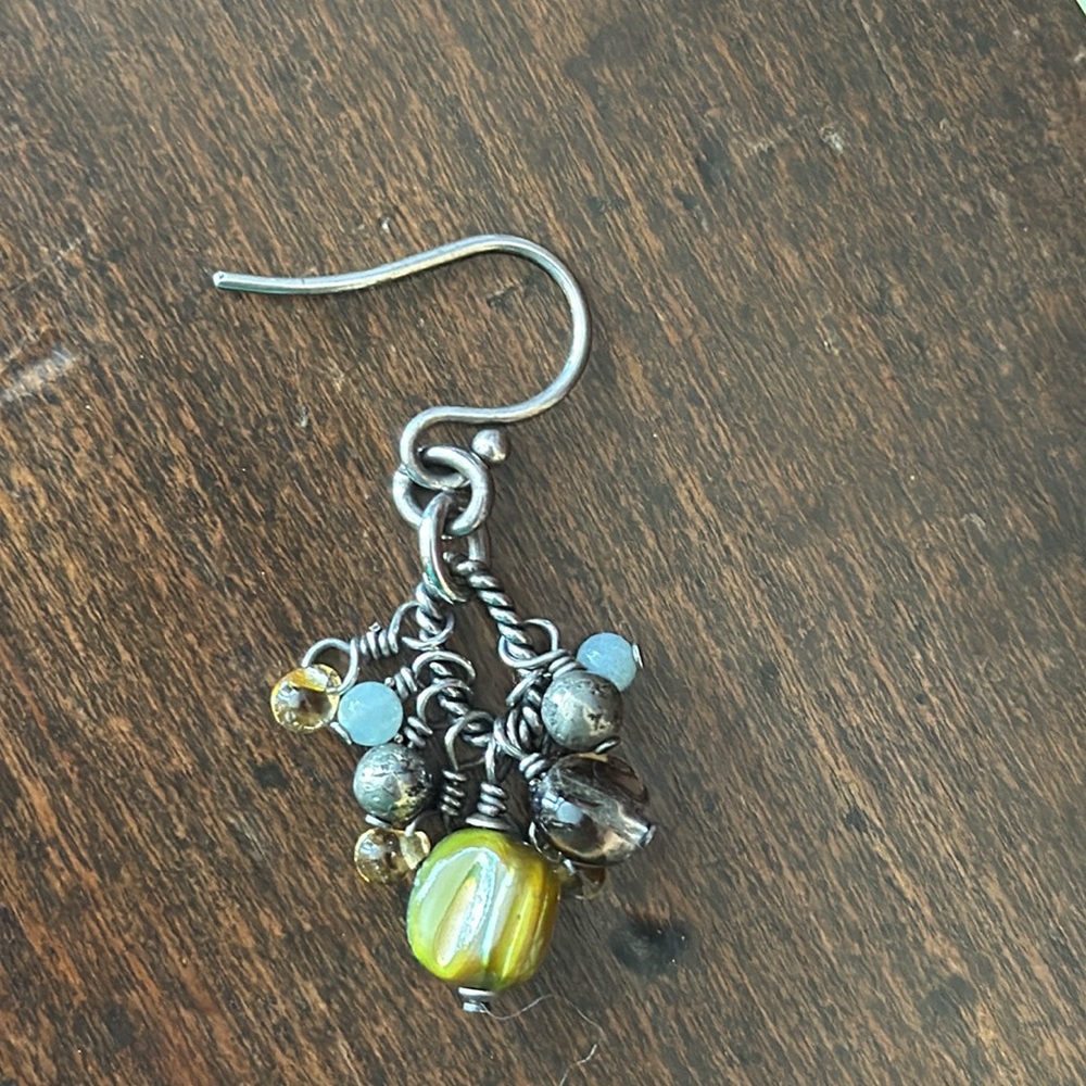 Silpada Sterling Silver Multi-Bead Dangle Earrings W1841 - Picture 5 of 5